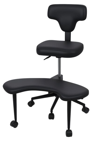 Sedia ergonomica da scrivania per la meditazione - Nera