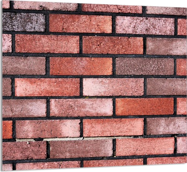 PIATTO IN VETRO PER CUCINA 65x60 Mattone