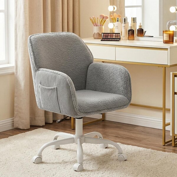 Sedia da ufficio ergonomica - Girevole 360° - Grigio - Ufficio domestico