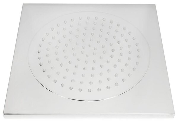 Doccia a soffitto in acciaio inossidabile, con soffione ultrasottile per un flusso d'acqua rilassante, dimensioni 370 x 370 x 15 mm