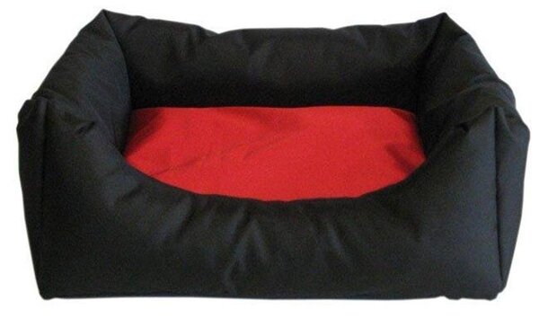 Best For Pets Letto ortopedico per cani 130x100cm Easy Nero-Rosso Cuscino per cani Cuscino ortopedico VISCO