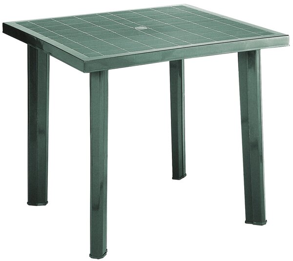 Tavolo in resina quadrato da esterno Fiocco Progarden - DarkOliveGreen