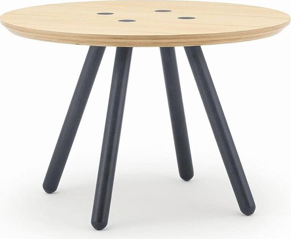 Tavolino ROLF BENZ Freistil 196 Abete massiccio Legno lamellare Ø 60 cm