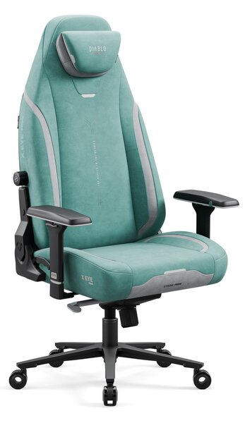 Sedia da gioco Diablo X.Eye Prime con funzione di raffreddamento Sedia da ufficio Sedia da scrivania, carico massimo 140 kg, dimensioni normali, colore Mystic Mint