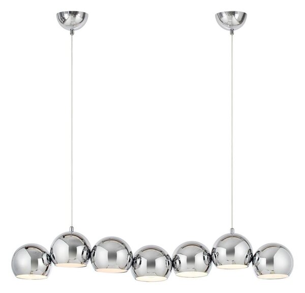 Markslöjd 109168 - Lampadario sospeso con cavo CUPOLO 7xE14/40W/230V cromo lucido