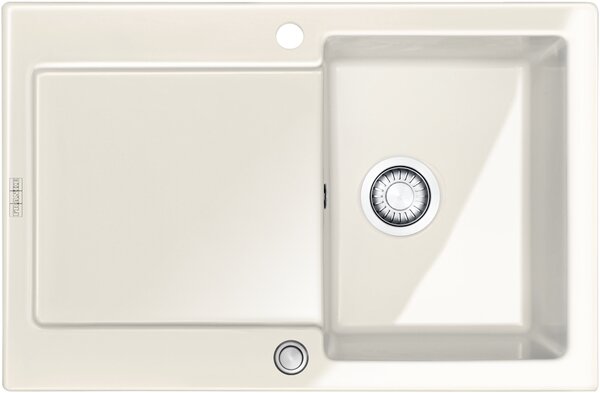 FRANKE lavello MARIS MRK 611-78 in MAGNOLIA con valvola a pulsante / lavello in Vetroceramica / Vetroceramica speciale