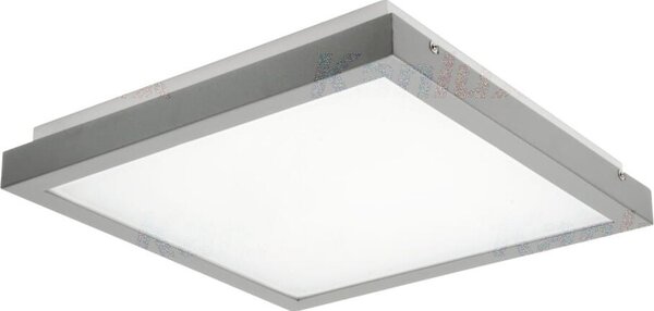 Plafoniera LED quadrata TYBIA bianco-grigio 25W, bianco neutro 2600 lm, alluminio, dimensioni: 6,5 x 32 x 32 cm, IP20, Kanlux