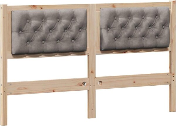 Testiera Altro Marrone e taupe 150 cm Legno di pino massello