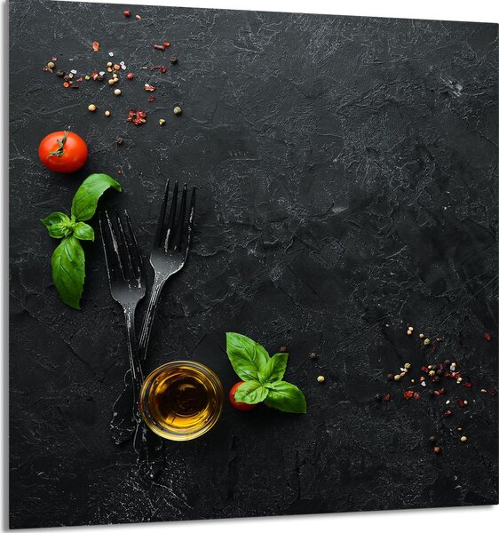PIATTO IN VETRO PER CUCINA 60x65 ardesia