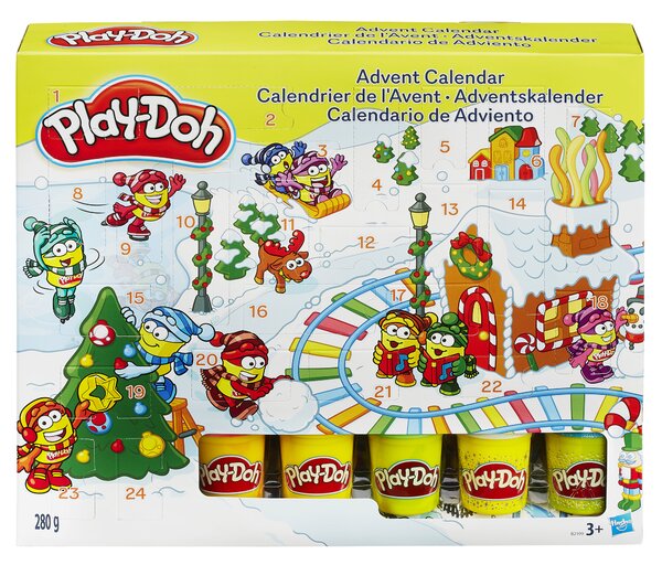 Calendario dell'Avvento Play-Doh B2199EU4, pasta modellabile e accessori