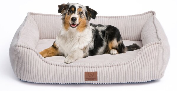 Cesto per cani Letto ortopedico per cani di prima qualità, morbido e soffice velluto a coste rimovibile/lavabile, rivestimento in velluto a coste riscaldante/materasso interno rimovibile