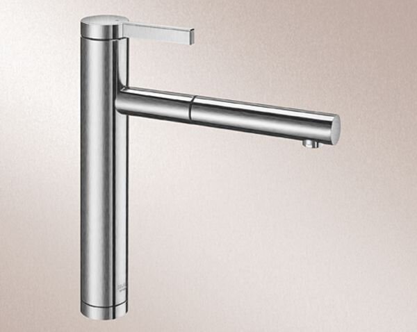 BLANCO LINEE-S miscelatore da cucina monocomando in acciaio inox satinato | alta pressione