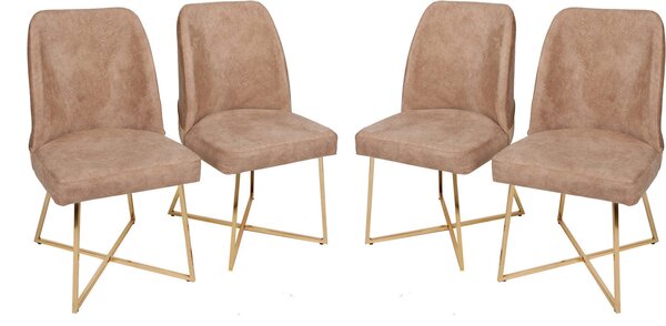 Skye Decor, Madrid- Madrid 135NMB, oro, sedie da ufficio, 90x50x49 cm, struttura: 100% metallo