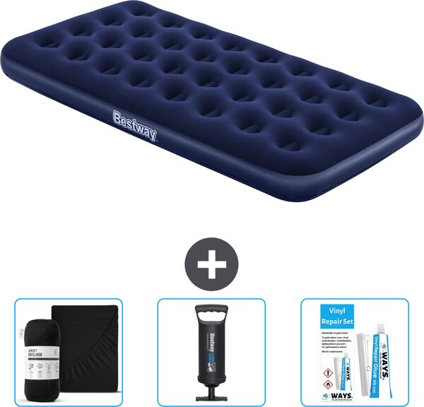 Materasso gonfiabile Bestway - 1 persona - 99 x 188 x 22 cm - Blu - Accessori inclusi