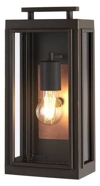 Elstead Sutcliffe, lampada da esterno per pareti esterne, E27, bronzo e rame patinati all'olio, IP44