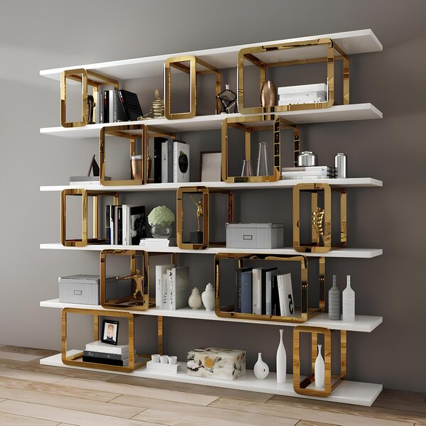 Design parete divisoria scaffale soggiorno armadi scaffali in acciaio inox libri armadio nuovo