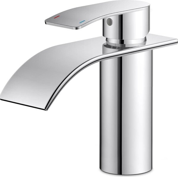 FORIOUS rubinetto bagno in acciaio inox cascata lavabo miscelatore 80MM altezza beccuccio