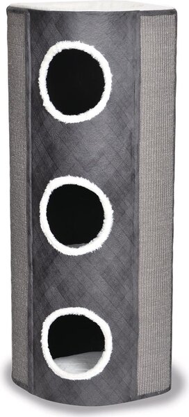 Torre tiragraffi Duvo+ Berta grigio/bianco, misura: L