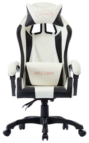 VidaXL Sedia da gioco in ecopelle nera