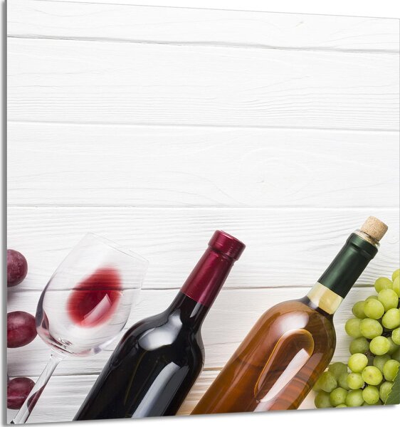 PIATTO IN VETRO PER CUCINA 60x65 Vino