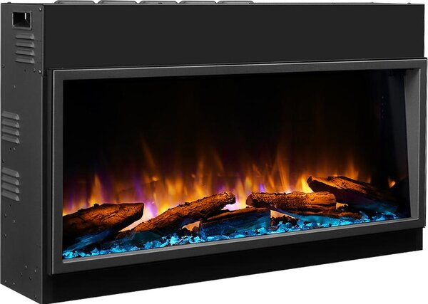 Camino elettrico BALDERIA Amazona 36" - Camino da incasso, 2000 W - Nero