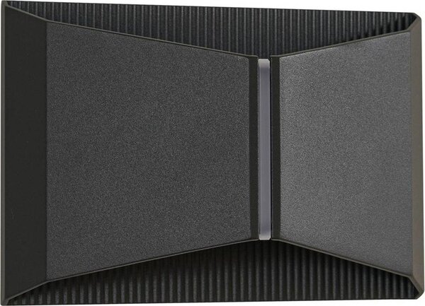 Lindby LED applique da esterno Anlira, nero, up & down, IP65