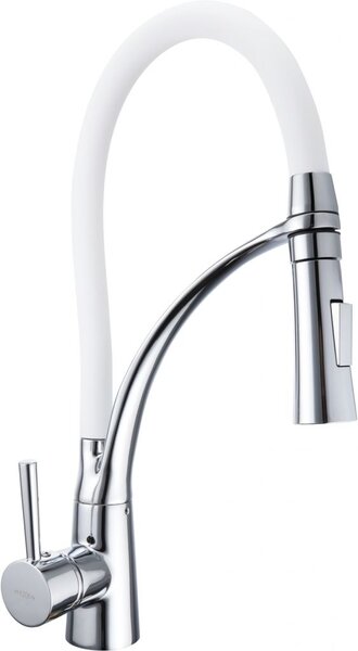 Mexen Aster rubinetto da cucina, cromo/bianco - 73450-02