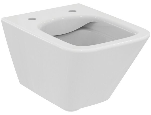 VIGOUR DERBY V3 edge WC da parete compatto 48 cm senza bordo di scarico, rivestimento PflegetectPLUS, bianco