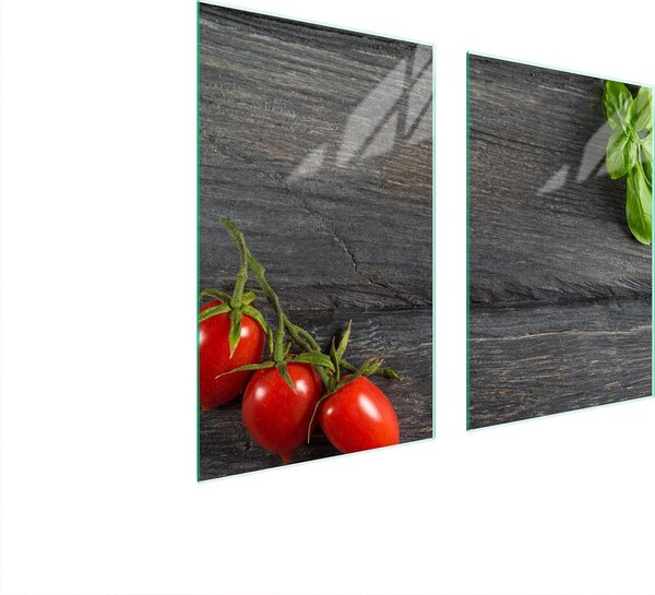 Piatto Di Protezione In Vetro Per Cucina 65X52 Tomate