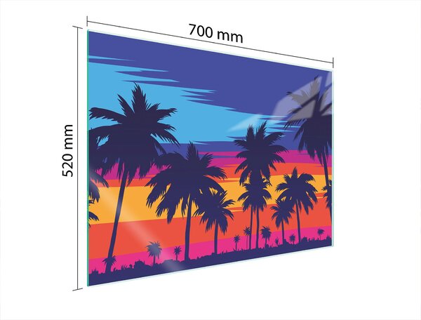 Piastra Di Protezione In Vetrina Per Le Palme 70X52