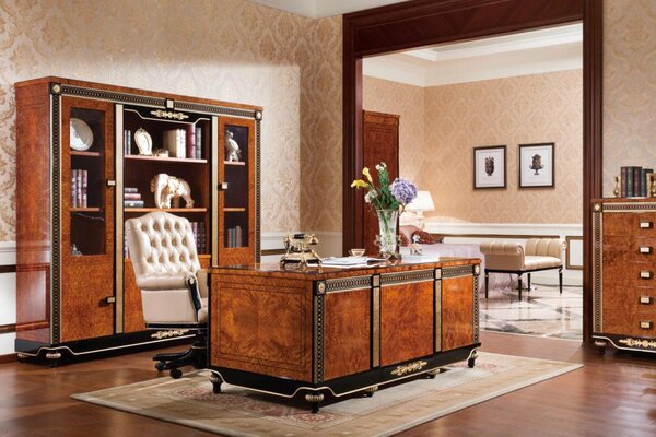 Set ufficio arredo scrivania tavolo + sedia direzionale poltrona + armadio nuovo