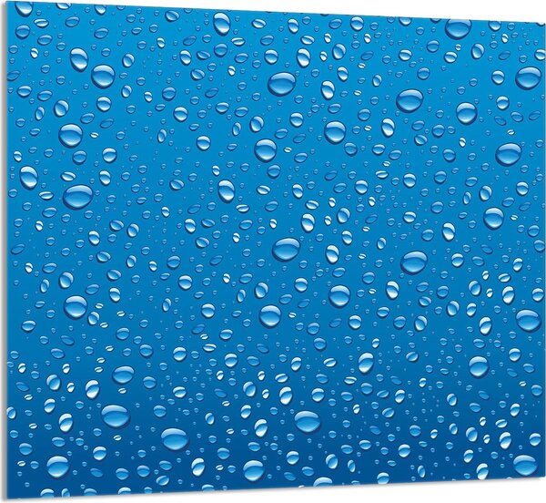 PIATTO IN VETRO PER CUCINA 65x60 gocce