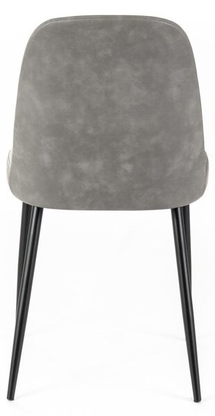 Sedia dalle linee morbide ed Rivestimento tessuto danno forma a MODELLO Tamara dimensioni 52x45x h 85 cm - peso 6 kg sedia in tessuto Rivestimento grigio chiaro