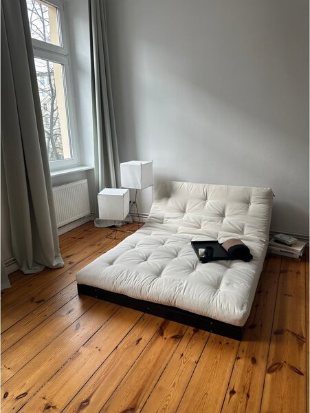 Divano letto marrone scuro 160 cm Roots Black Night - Karup Design