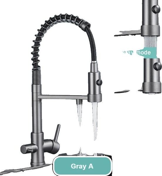 Rubinetto da cucina, rotazione di 360 gradi, trattamento dell'acqua