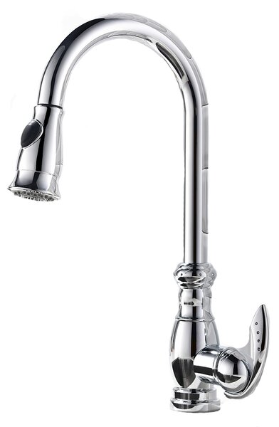 Miscelatore da cucina LAUFERI LYDIA per installazione libera, argento