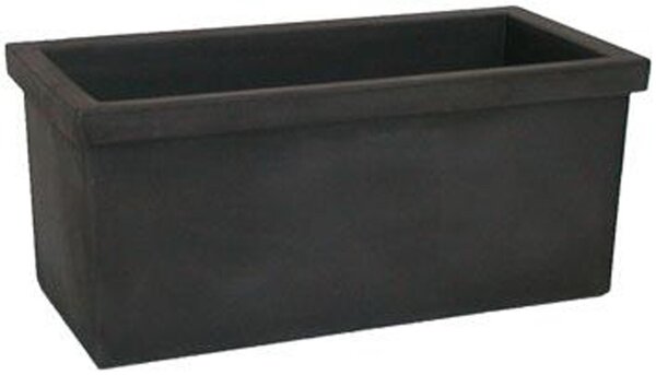 Cassetta portafiori Siepi EURO3PLAST in plastica colore nero perla H 41 cm, L 100 x P 47 cm
