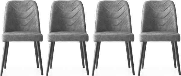 Skye Decor, Dallas- Dallas NMB, antracite, sedie da ufficio, 90x50x49 cm, struttura: 100% legno
