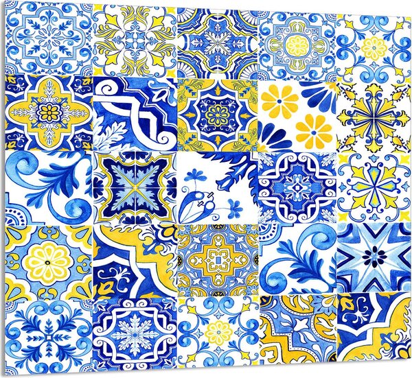 PIATTO IN VETRO PER CUCINA 65x60 Mosaico