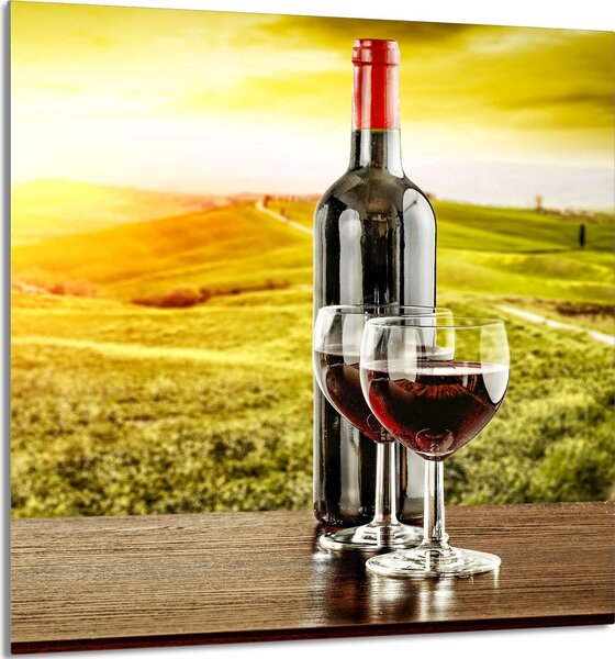 PIATTO IN VETRO PER CUCINA 60x85 Vino