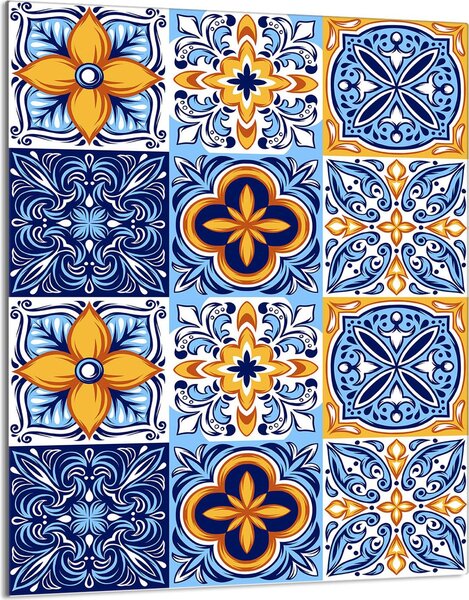 Piastra di copertura del piano cottura 40x52 Coperchio del piano cottura in ceramica Paraspruzzi Piatto in vetro Tagliere decorativo, pezzo a mosaico