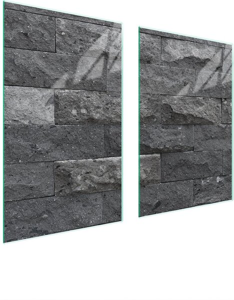 Piatto Di Protezione In Vetro Per Cucina 65X52 Brick
