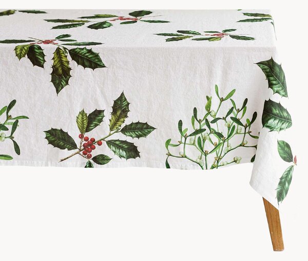 Tovaglia in lino Holly & Mistletoe