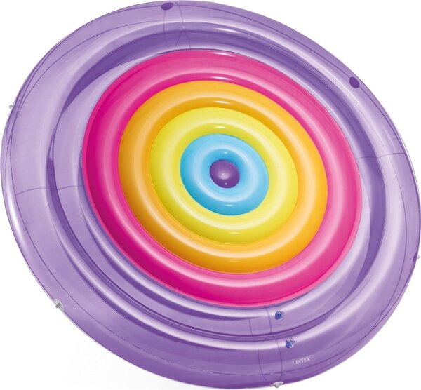 INTEX 57285EU - Isola galleggiante - Materasso gonfiabile Rainbow Fiesta Island (201x24cm)