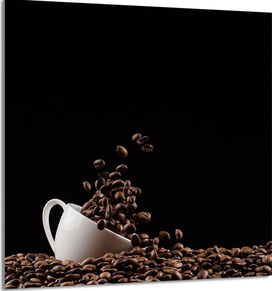 PIATTO IN VETRO PER CUCINA 60x65 Caffè