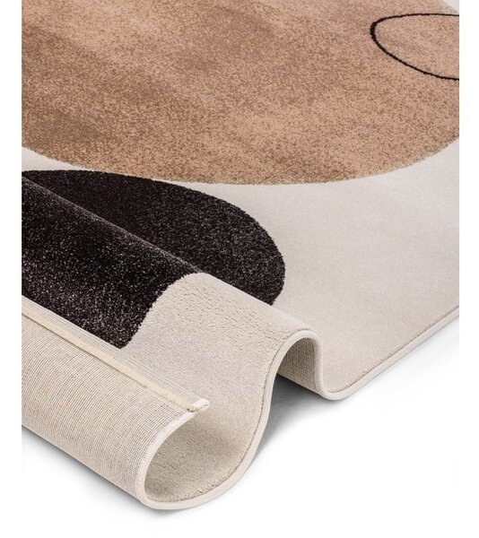 Tappeto beige/color crema 140x200 cm Peblinne – Universal