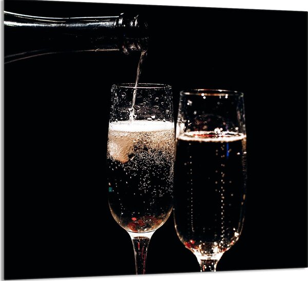 PIATTO IN VETRO PER CUCINA 65x60 Vino