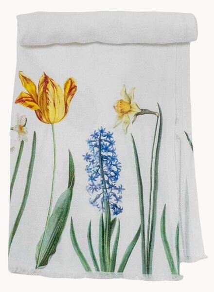 Telo da doccia in lino Early Flowers