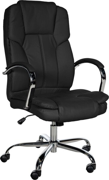 Sedia ergonomica per ufficio - sedia comfort - larghezza seduta XXL, resistente | colore: nero