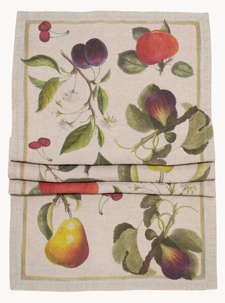 Runner da tavolo in lino Orchard Fruits